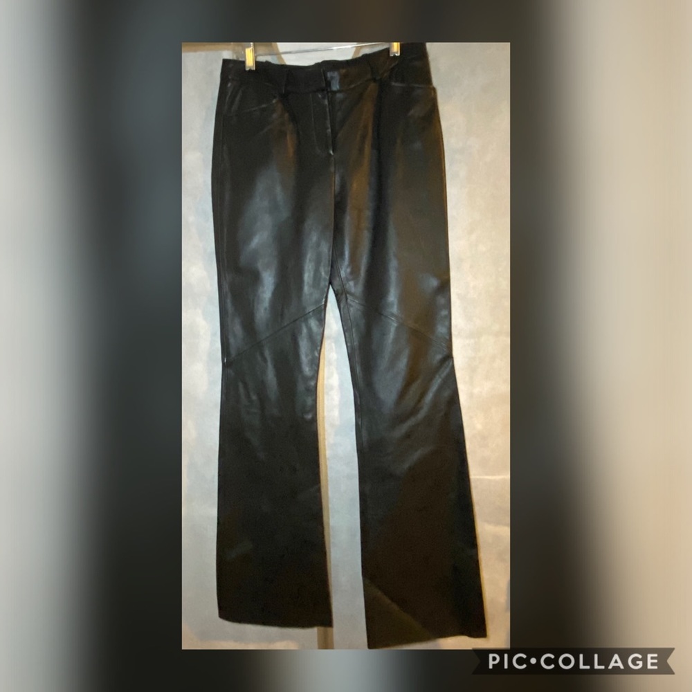 Black BCBG Maxazria Leather Pants